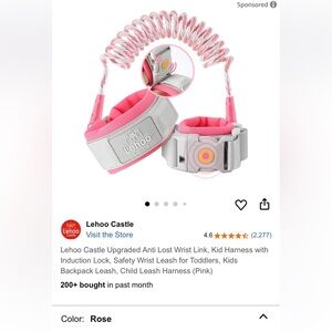 TWO Safety Wrist Leash for Toddlers